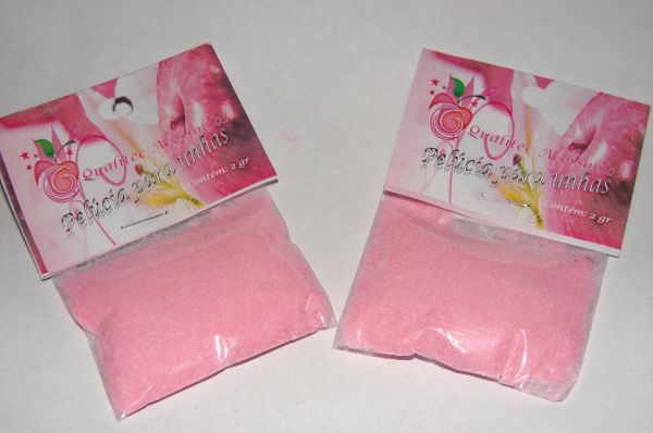 Pó p/Unhas de Pelúcia - Rosa